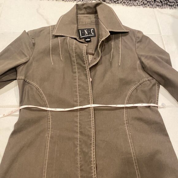 Inc. International Concepts sz S cotton trench 18” pit to pit and 35” length - Picture 9 of 12